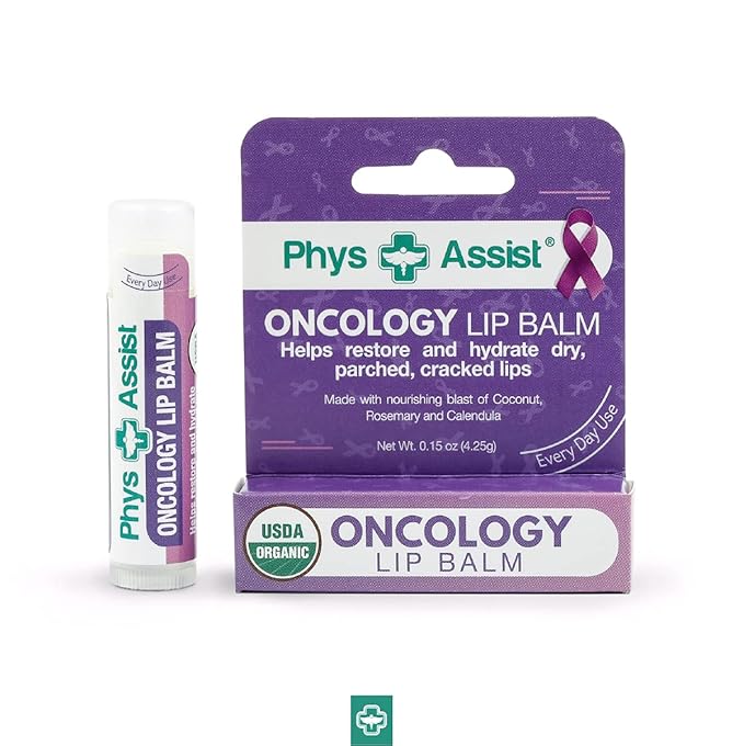 Oncology Lip Balm USDA Organic, Hydrate Dry, Parched Lips. Moisturizing -3 Pack-VivaGrace Women