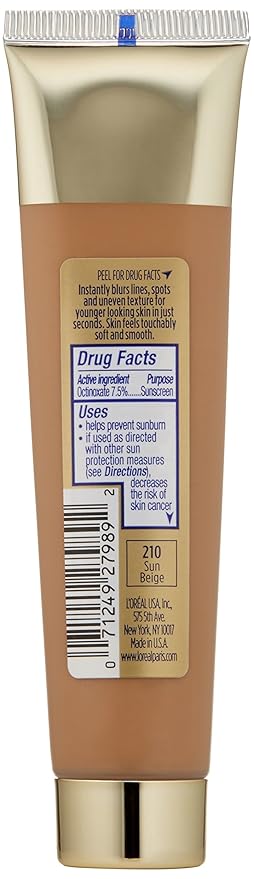 L'Oréal Paris Visible Lift Blur Foundation, Sun Beige, 1.3 fl. oz.-VivaGrace Women