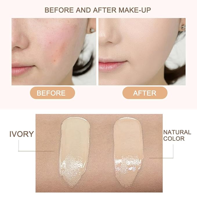 Beauty Cream, Beauty Linasi Clear Cover Beauty Cream, Air Cushion Cc Cream, Moisturizing Concealer, Makeup Long Lasting-VivaGrace Women