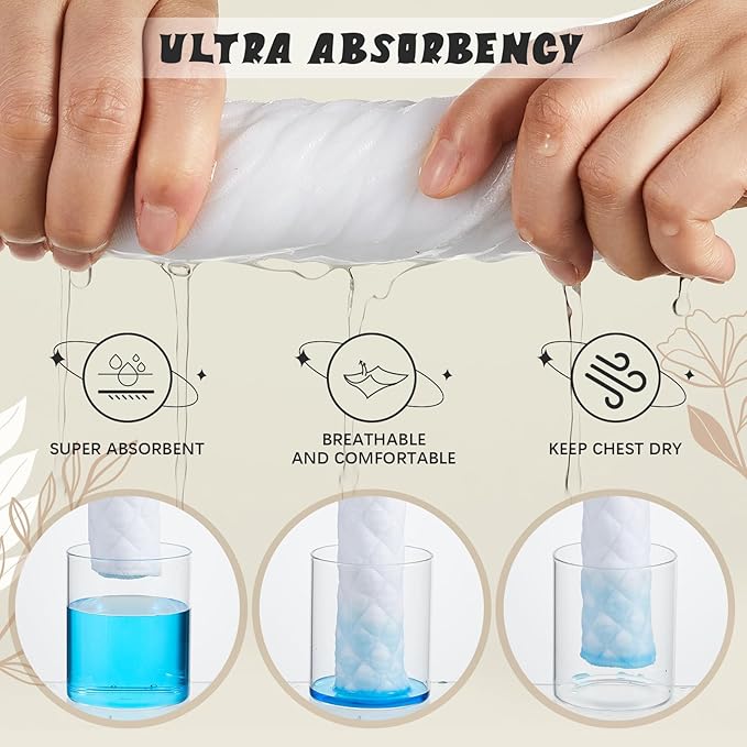 Boyiee 9 Pcs Cotton Bra Liners 3 Layer Reusable Washable Under Breast Sweat Absorber Pads for Woman-VivaGrace Women