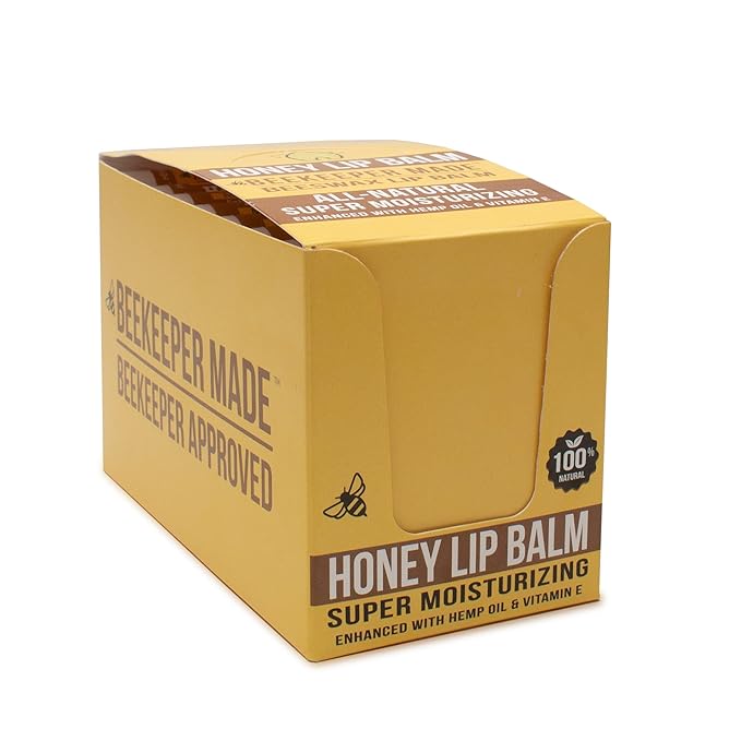 Beekeeper Made Beeswax Bulk Lip Balm, 40 Count Honey Flavor | For Men, Women, and Children. Great for Gifts, Showers, & More-VivaGrace Women