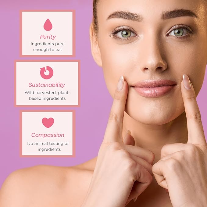 Natural Lip Butter Lip Balm - Lavender - Pure Enough to Eat - Made With Just 6 Vegan Ingredients - 100% Natural & Organic Moisturizing Lip Care for All Day Hydration (Single)-VivaGrace Women