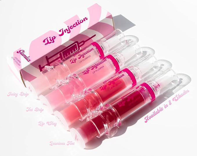 Lip Injection Fake A Lip Flip! (Lip Slay) Plumping Gloss, Lip Plumping Booster Syringe Fuller Lips Instantly, Natural Lip Enhancer, Ultra Hydrating, Volumizes, Plump & Pout Girls & Women-VivaGrace Women