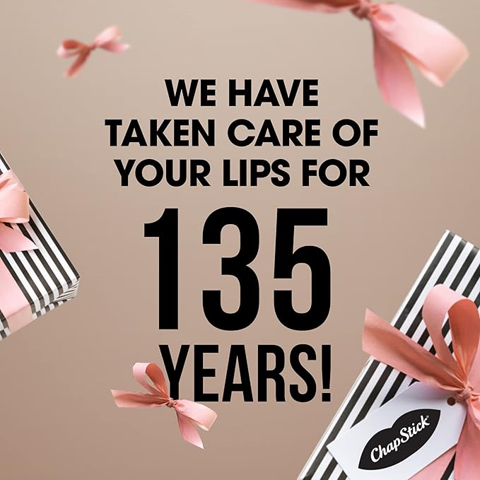 ChapStick Classic Collection Flavored Lip Balm Tubes Pack, Lip Moisturizer - 0.15 Oz (Box of 5 Packs of 3)-VivaGrace Women