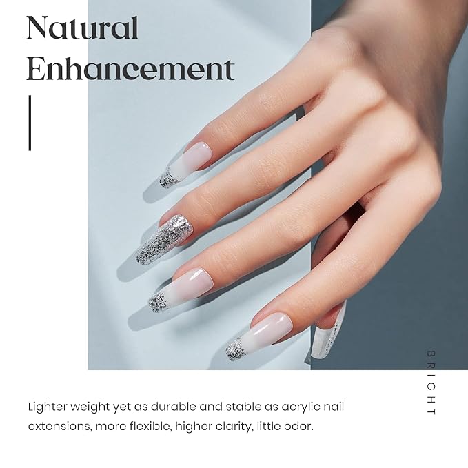 Beetles Milky White Builder Gel for Nails 7 in 1 Strengthener Gel for Nail Extension Building Nail Apex DIY at Home Beauty Gift Sets for Women,Base Coat Need-VivaGrace Women