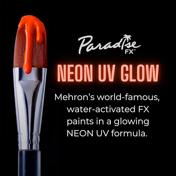 Mehron Paradise FX UV Neon Glow – Neon UV Super Nova 1.4 oz | Water Activated Black Light UV Paint for Raves, Costumes, SFX, Halloween, Stage, Theater & Cosplay-VivaGrace Women