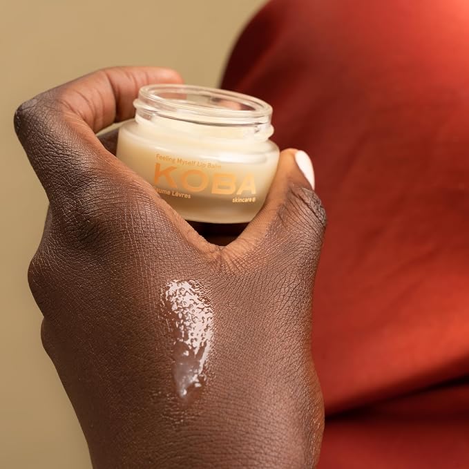 KOBA Feeling Myself Lip Balm - For Women & Men - Hydrating Lip Balm - Normal to Dry Chapped Lips - Citrus, Woody, Fruity - Natural - Vegan - Safou Oil - Shea Butter - Sweet Almond Oil (0.47 Oz)-VivaGrace Women