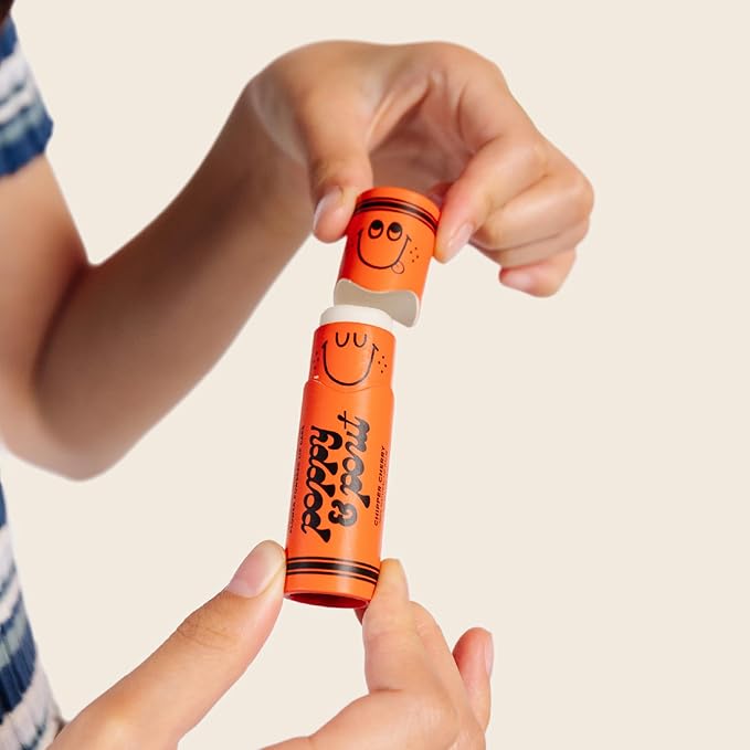 Poppy & Pout Kids Jumbo Lip Balm | All Natural Lip Balms & Moisturizers | Hydrates with Beeswax, Vitamin E, Organic Coconut Oil | Cruelty-Free | Lip Balm in Recyclable Cardboard Tube (Chipper Cherry)-VivaGrace Women