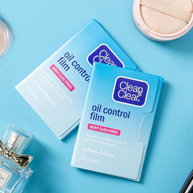Oil Blotting Sheets From China Replacment for Clean&Clear Oil Absorbing Sheets,2 Pack(total 120sheets) Oil Control Film for Face,High-performance Handy Face Blotting Paper for Oily Skin-VivaGrace Women