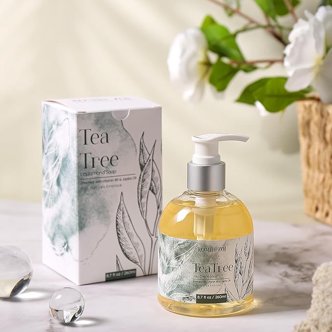 Liquid Hand Soap with Gift Box - Pure Nature's Embrace - Tea Tree - 260ml/ 8.7 fl.oz