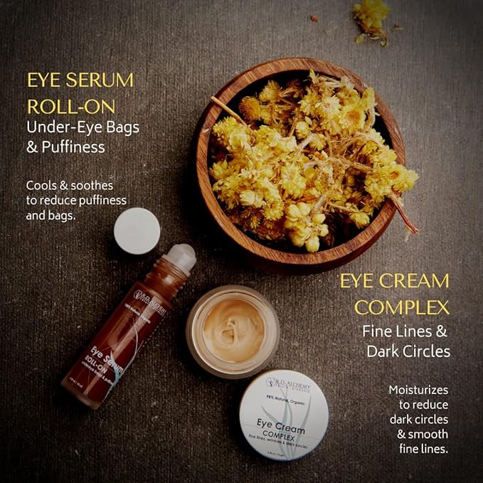RD Alchemy - Natural & Organic Eye Cream Complex - Best Eye Cream for Dark Circles, Wrinkles, & Eye Bags. Anti Aging Retinol & Peptides Lighten Dark Circles & Smooth Fine Lines & Crow's Feet-VivaGrace Women
