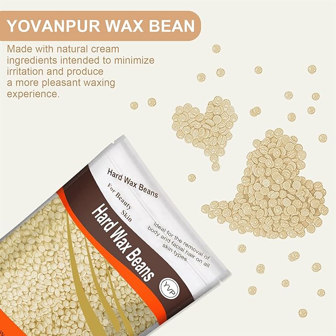Hard Wax Beads for Hair Removal, Wax Beans for Sensitive Skin, Suitable for Bikini, Legs, Face, Back, Eyebrow, Chest for Women & Men, 300g (10 Oz)/bag-VivaGrace Women