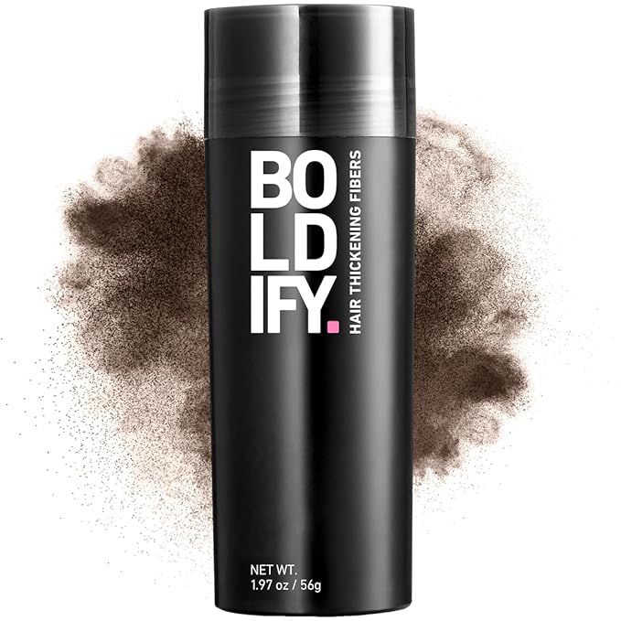 BOLDIFY Hair Fibers (56g) - Fill In Thinning and Fine Hair for an Instantly Fuller, Thicker Look - 14 Shades for Women & Men - Ash Brown-VivaGrace Women