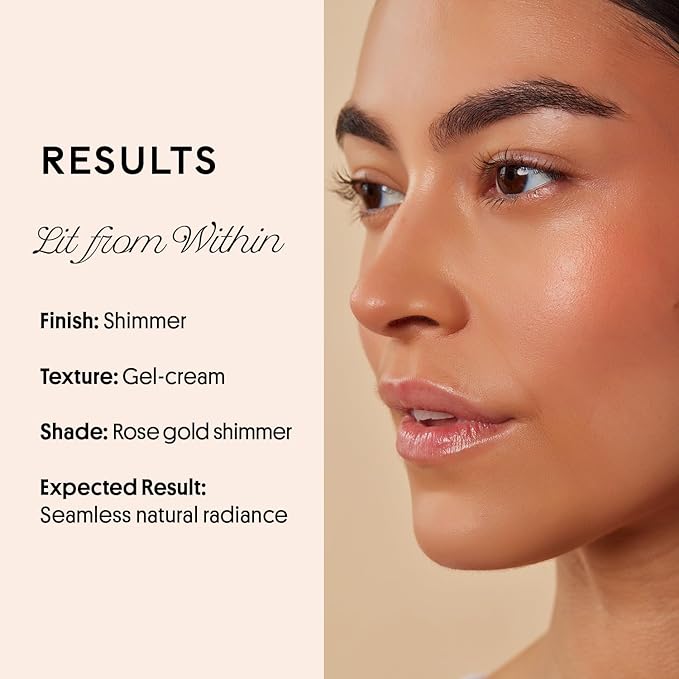 Winky Lux Cheeky Rose Liquid Highlighter, Gel Cream Blush Wand, Blendable & Buildable Pigment, Long Lasting Weightless, Nova-VivaGrace Women