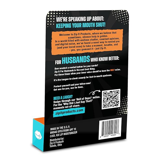 Zip It For Husbands Lip Balm - Saving Relationships One Swipe At A Time-VivaGrace Women