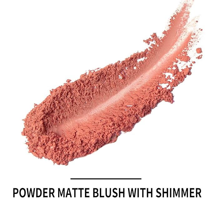 Boobeen Powder Blush Matte Blush, Highly Pigmented Beauty Cream Blush Palette for Create A Natural Cheek Flushed Look, Rich Colors-VivaGrace Women