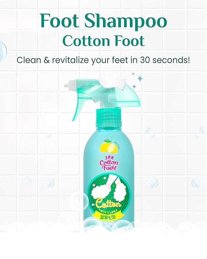 Cotton Foot - Foot Shampoo Soap (Lemon, 13fl oz*2, Pack of 2) - Refreshing Cleanse Spray, Deodorizing Foot Care Wash. Foaming Wash, Easy to Use-VivaGrace Women
