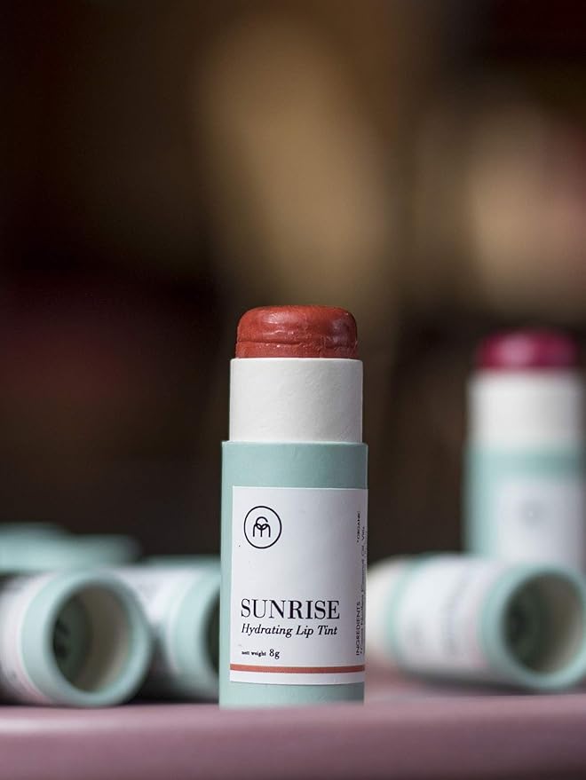 Coconut Matter Lip Balm – Handmade Vegan Coconut Lip Balm with Orange Red Tint - Hydrating Lip Balm with Natural Coconut Oil, SUNRISE-VivaGrace Women