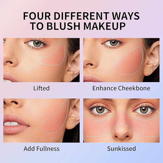 KYDA Black Cream Blush, Color Changing Tint, Magic Black Blush for Cheek & Lip, Natural Pink Glossy Face Blusher, Moisturizing Lightweight, Crystal Make Up Blush-VivaGrace Women