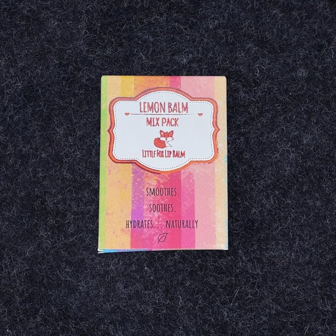 Mix Pack. Lemon Balm Organic Lip Balm for Cold Sores, 100% Plant Based, 3 x 0.16 Ounces Tubes, Lemon Balm, Lemon Balm & Tea Tree, Lemon Balm & Peppermint-VivaGrace Women