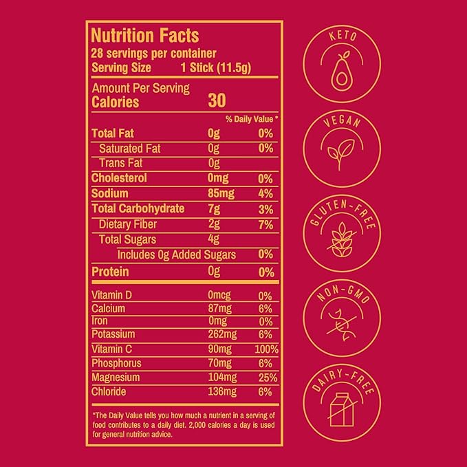 FlavCity Fruit Punch Electrolytes Powder Packets - 28 Hydration Packets - No Added Sugar - Hydration Powder with Real Fruit & Unrefined Sea Salt - Keto & Gluten-Free (28 Stick Packs)-VivaGrace Women