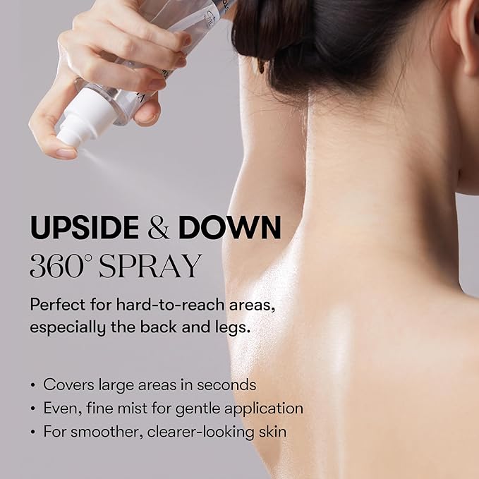 VT COSMETICS 7% Glycolic Acid Reedle Shot Head-to-Toe Mist with Niacinamide, Exfoliating Spray for Bumpy & Strawberry Skin, Dark Spots, Skin Texture, Keratosis Pilaris, Korean Skincare (4.05 fl oz)-VivaGrace Women