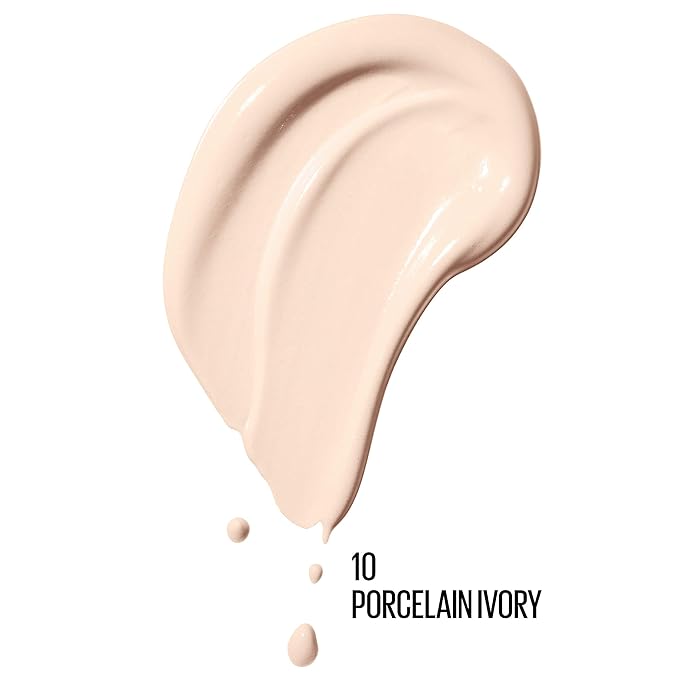 Maybelline Dream Radiant Liquid Medium Coverage Hydrating Makeup, Lightweight Liquid Foundation, Porcelain Ivory, 1 Count-VivaGrace Women