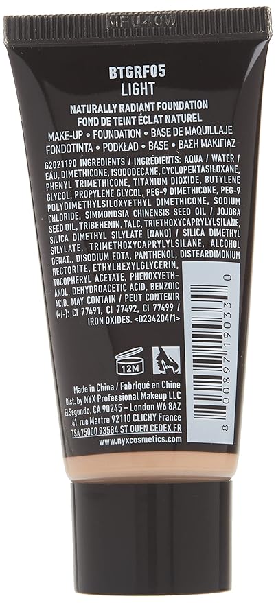 NYX PROFESSIONAL MAKEUP Born To Glow Naturally Radiant Foundation, Medium Coverage - Light-VivaGrace Women