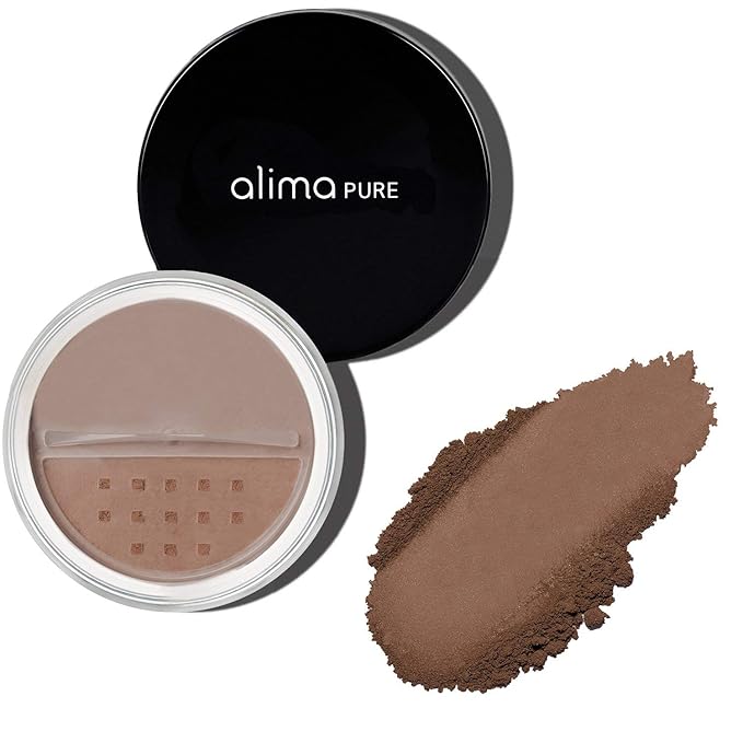 Alima Pure Matte Foundation Loose Mineral Powder Foundation Makeup, Loose Powder Makeup Oil Free Talc Free Powder, Natural Makeup Mineral Foundation Full Coverage Natural Foundation Powder .15 oz/4.5g-VivaGrace Women