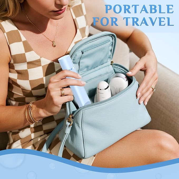 2025 New 2-in-1 Electric Bikini Trimmer for Women - Dual Head Electric Razor,Waterproof Painless Bikini Shaver, Pubic Hair Trimmer for Private Area & Body Hair, Blue-VivaGrace Women