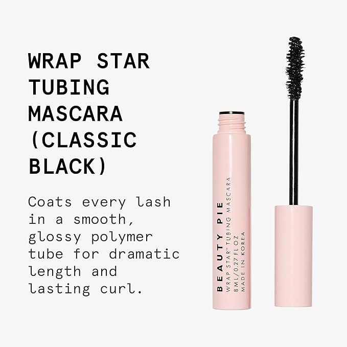 Wrap Star Tubing Mascara For Lenghtening & Curling & A Smudge-Proof & Flake-Proof Finish (Classic Black)-VivaGrace Women