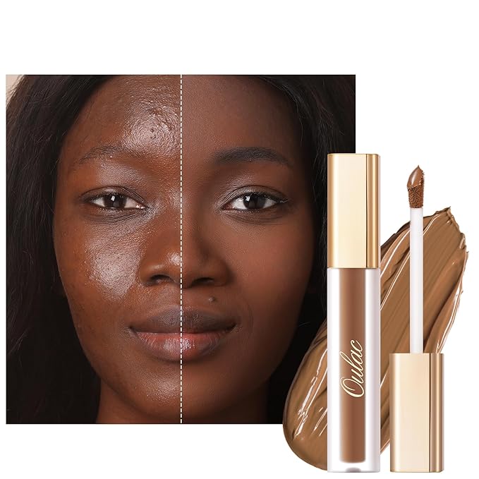 Oulac Concealer Full Coverage, Concealer Stick for Dark Circles, Hydrating Concealer Infused with Hyaluronic Acid, Lightweight, Long Lasting, Vegan Concealer 3.8ml, Shade: W9 Deep-VivaGrace Women