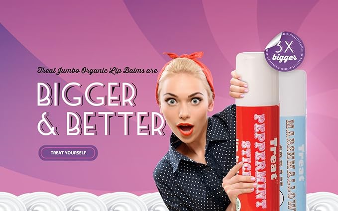 TREAT© Jumbo Lip Scrub - Salted Caramel, Organic & Cruelty Free (.50 OZ)-VivaGrace Women