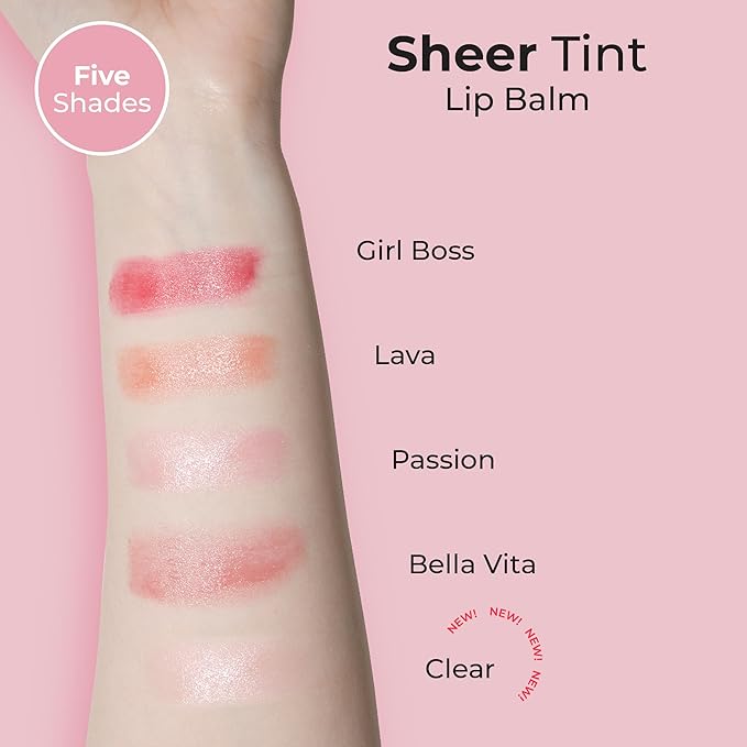 MCoBeauty Sheer Tint Lip Balm, Clear, Nourishing Balm for Healthy, Luscious Lips, Vegan, Cruelty Free Cosmetics-VivaGrace Women
