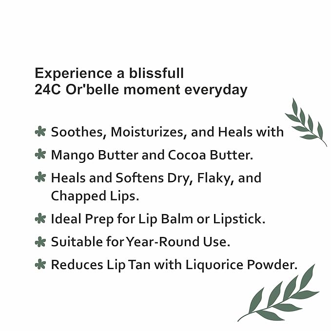 24C Or'Belle Lip Scrub | Enriched With Cocoa And Manjistha And Other Ingredients Help To Exfoliates Dry And Dead Skin From The Lips Leaving Them Smooth And Soft And Evens Out The Colour Of The Lips-VivaGrace Women