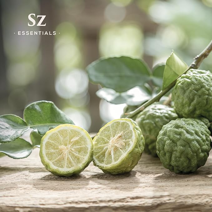 Kaffir Lime Leaf Essential Oil -100% Pure and Undiluted - Extracted from Citrus Hystrix Leaves - Earthy & Citrusy Scent with Fruity Overtones - Therapeutic Grade & Vegan - 0.17oz (5ml)-VivaGrace Women