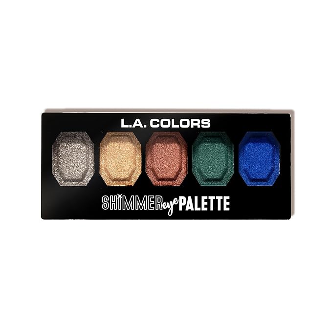L.A. COLORS Shimmer Eye Palette, Be Bright CES698