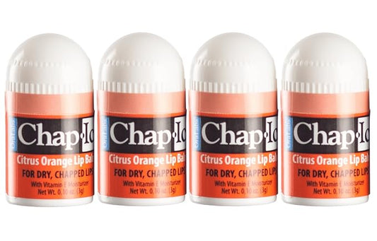 Lot of 4 Oralabs Chap Ice Citrus Orange Lip Balm Mini Cute Bonus Pack …-VivaGrace Women