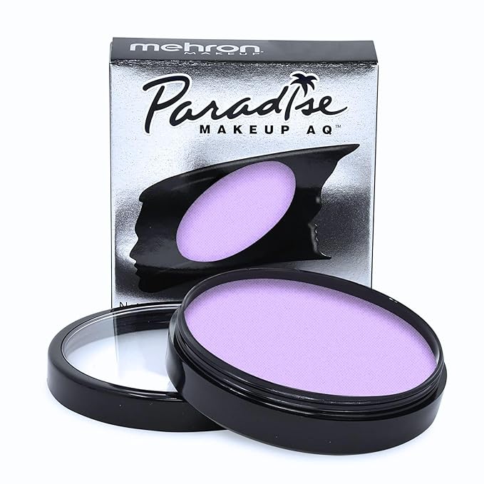 Mehron Makeup Paradise Makeup AQ Pro Size | Stage & Screen Performance, Face & Body Painting, Beauty, Cosplay, and Halloween | Water Activated Face Paint, Body Paint 1.4 oz (40 g) - Pastel Purple-VivaGrace Women