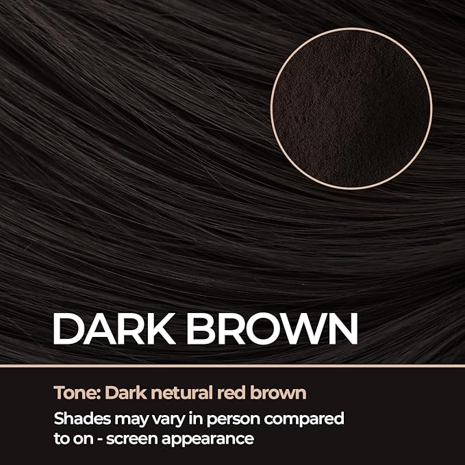 Keratin Hair Fibers for Men & Women - Fill In Fine or Thinning Hair, Instantly Thicker, Fuller Looking Hair (Dark Brown 30g)-VivaGrace Women