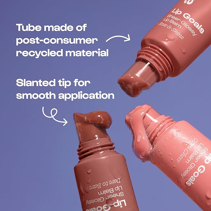 ALLEYOOP Lip Goals Trio, 3-Piece Lip Balm Set - Hydrating & Moisturizing Lip Care for Cracked Lips - Natural Plumping Lip Moisturizer That Smooths, Soothes, & Protects - Vegan-VivaGrace Women