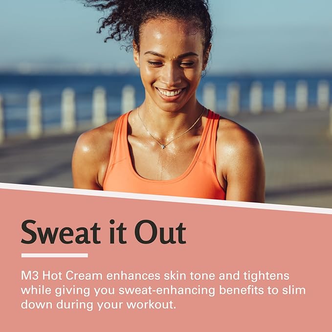 M3 Naturals Hot Cream for Belly Butt and Thighs Cellulite Cream for Thighs and Butt Fast Body Sweat Activator with Caffeine and Collagen - Invigorating Sweat Cream for Workouts and Body Sculpting-VivaGrace Women