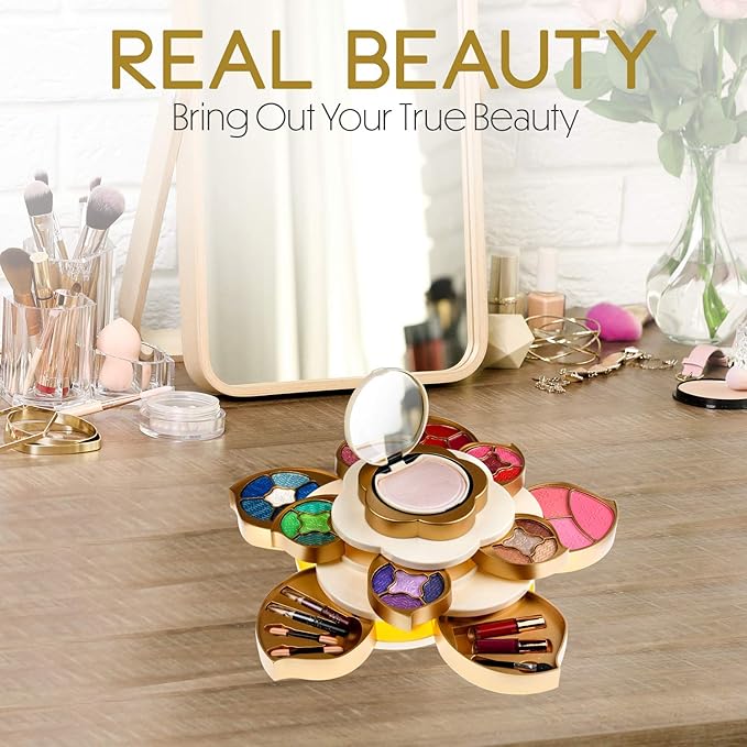 All In One Makeup Gift Kit for Woman and Teens | Makeup Flower Set with Eyeshadow Palette-VivaGrace Women