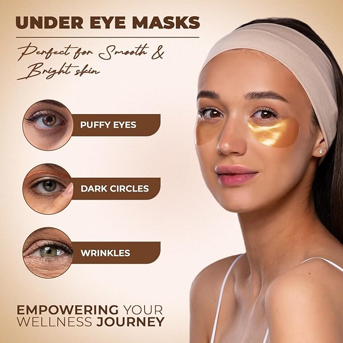 Under Eye Patches | Under Eye Mask | Under Eye Treatment | Eye Care for Women | Eye Gel Pads for Eye | Under Eye Patches for Puffy Eyes, Dark Circles and Puffiness-VivaGrace Women