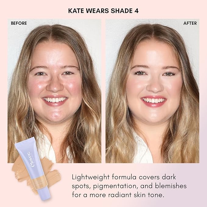 Clover Skin Is In Serum Foundation | Hydrating Face Serum, Lightweight Foundation, Cruelty-Free & Vegan | With Squalane And Sunflower Seed Wax | 30 ml - Shade 04 (Light)-VivaGrace Women