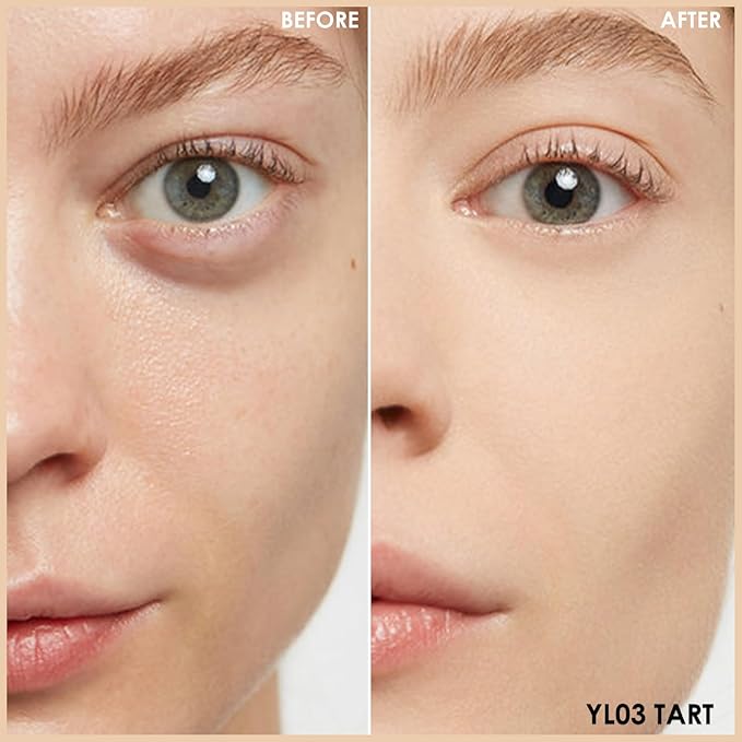FOCALLURE FIX CORRECTOR Concealer Stick, Full Coverage Concealer Makeup, Color Corrector for Dark Circles, Including Replaceable Applicator, YL03 TART-VivaGrace Women