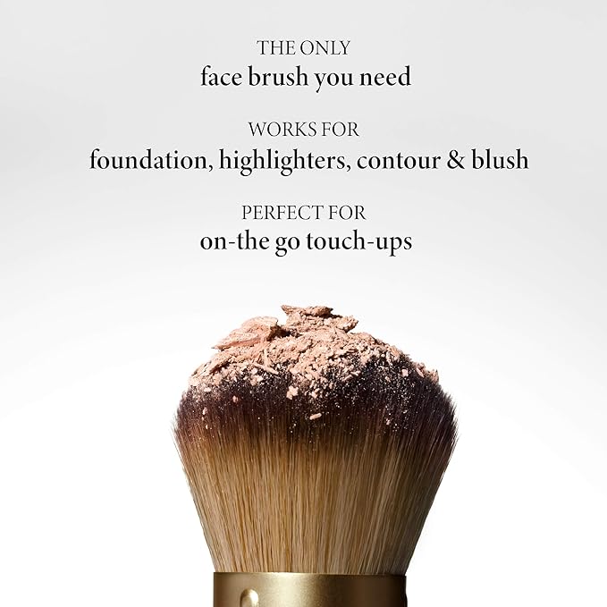 LAURA GELLER NEW YORK Retractable Airbrush Kabuki Brush for All Face Makeup & Foundation for Liquid, Cream and Powder Face Makeup With Aluminum Handle-VivaGrace Women