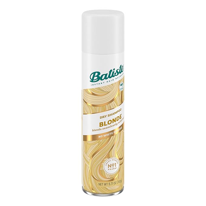 Batiste Dry Shampoo for Blonde Hair, Refresh Hair and Absorb Oil Between Washes, Waterless Shampoo for Added Hair Texture and Body, 5.71 oz-VivaGrace Women