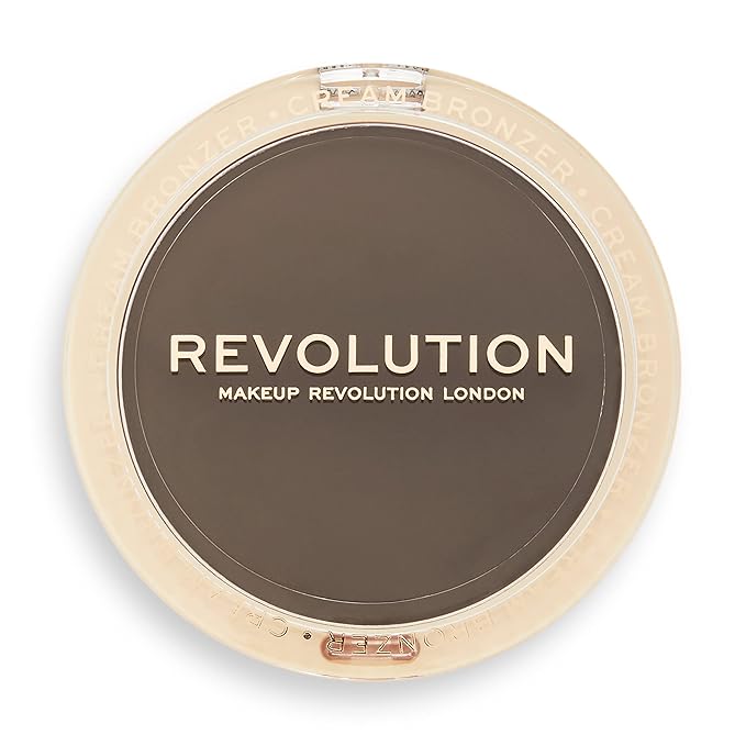 Revolution Beauty, Ultra Cream Face Bronzer, Buildable & Blendable Cream Contour, Vegan & Cruelty Free, Deep, 0.24 Oz.-VivaGrace Women