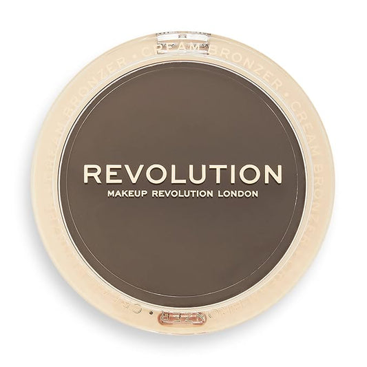 Revolution Beauty, Ultra Cream Face Bronzer, Buildable & Blendable Cream Contour, Vegan & Cruelty Free, Deep, 0.24 Oz.-VivaGrace Women